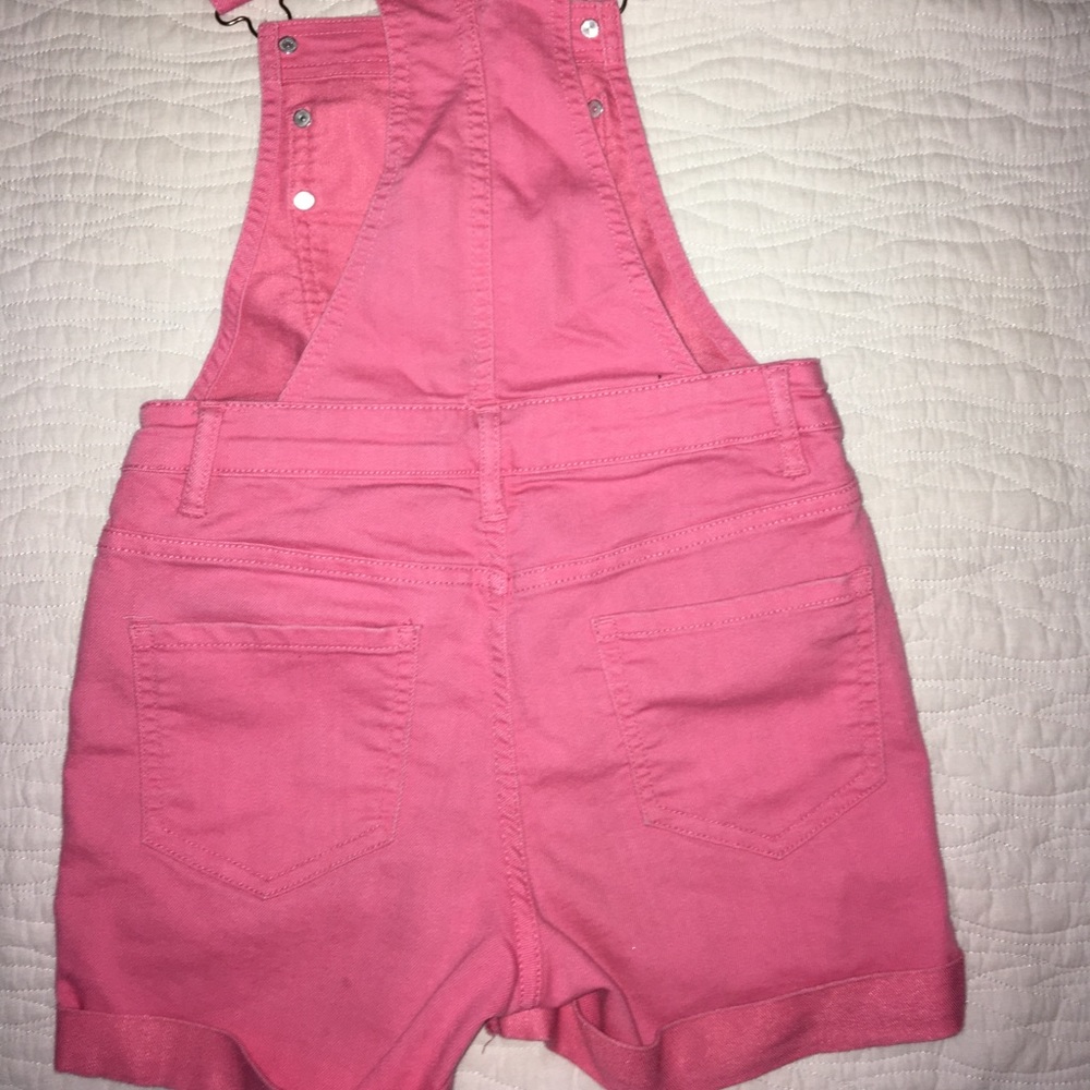 Peach colored overalls size 10